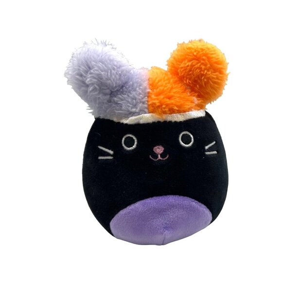 Autumn Black Halloween Kitty Cat 5" Squishmallow Squishdoo 5" Plush Stuffed Anim - Picture 1 of 6